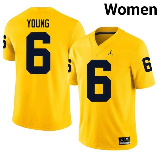 Women20202620Jordan20Young20michigan20wolverines20football20jersey20maize.jpg