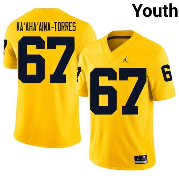 Youth20202620Houston20Ka20aha20aina-Torres20michigan20wolverines20football20jersey20maize.jpg