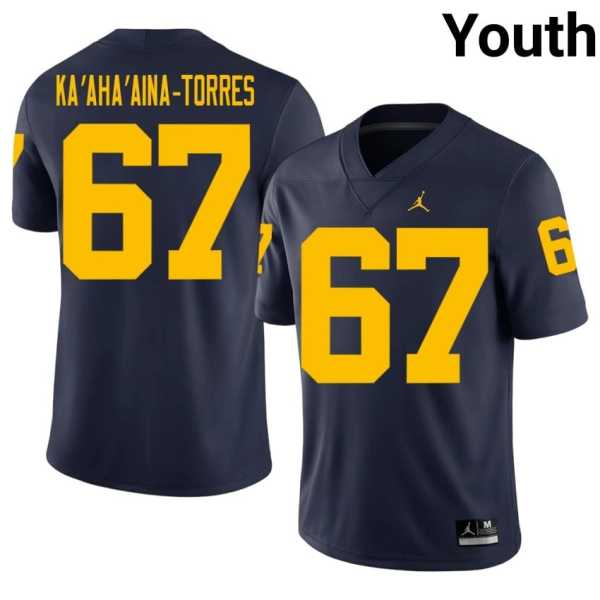 Youth20202620Houston20Ka20aha20aina-Torres20michigan20wolverines20football20jersey20navy.jpg